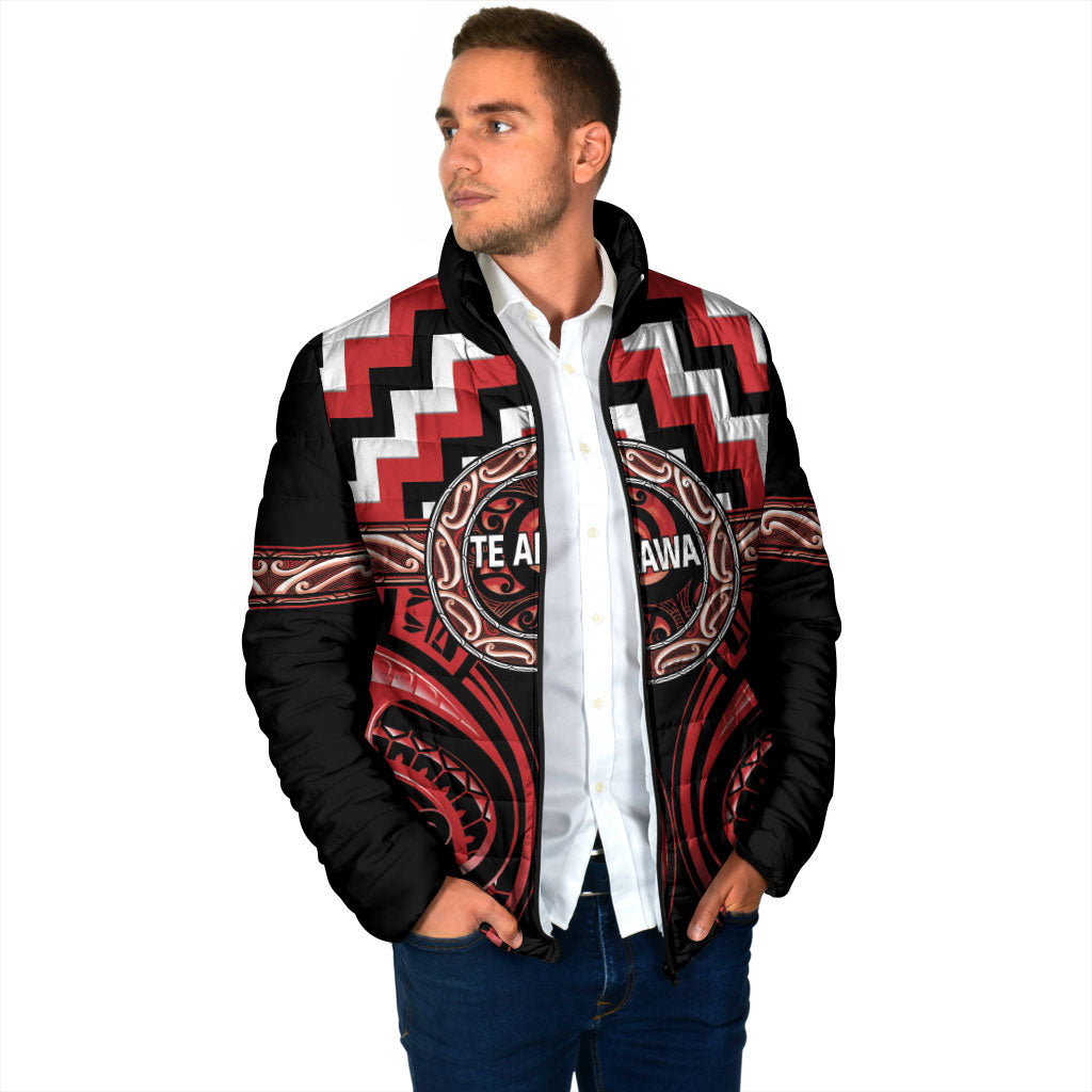 Aotearoa Te Arawa Personalised Padded Jacket Maori Iwi Poutama Puhoro Tattoo LT14 - Polynesian Pride