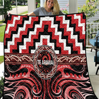 Aotearoa Te Arawa Quilt Maori Iwi Poutama Puhoro Tattoo LT14 Red - Polynesian Pride