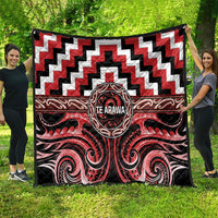 Aotearoa Te Arawa Quilt Maori Iwi Poutama Puhoro Tattoo LT14 - Polynesian Pride