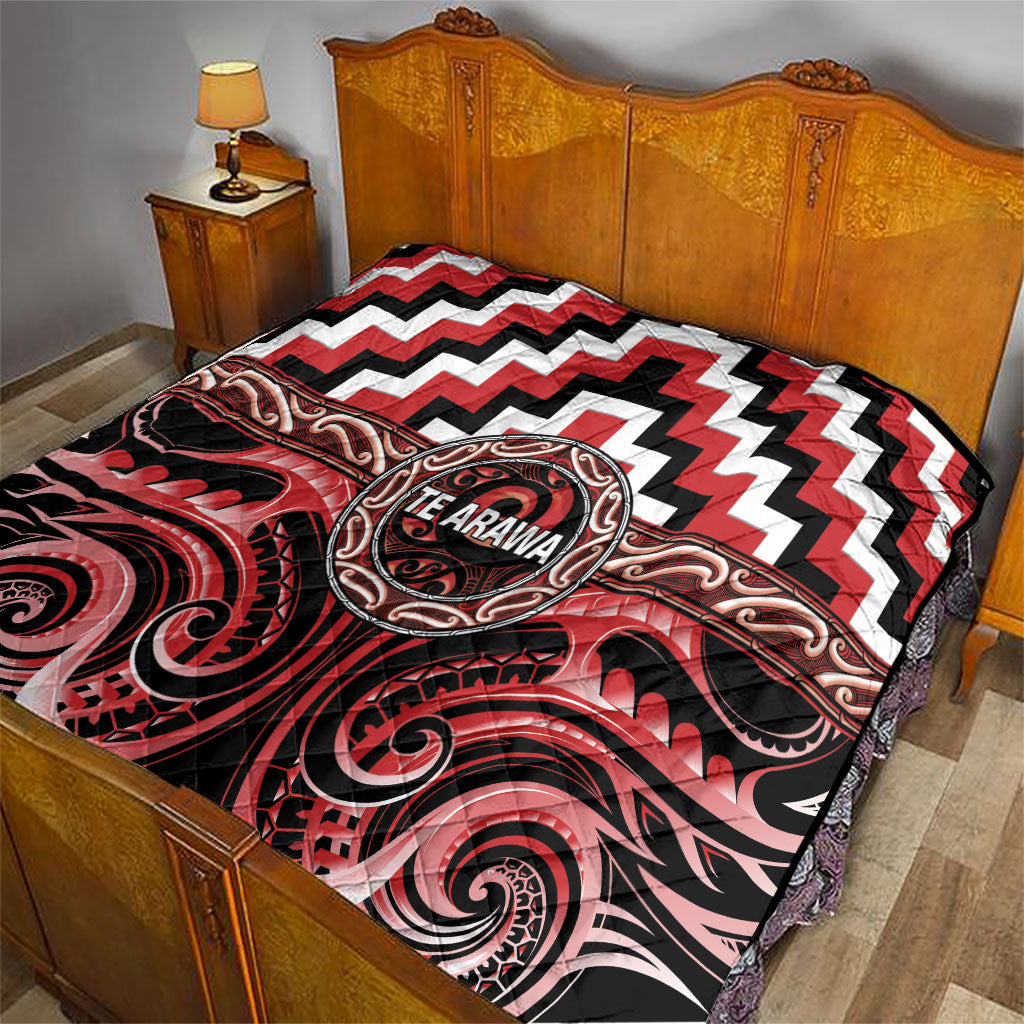 Aotearoa Te Arawa Quilt Maori Iwi Poutama Puhoro Tattoo LT14 - Polynesian Pride