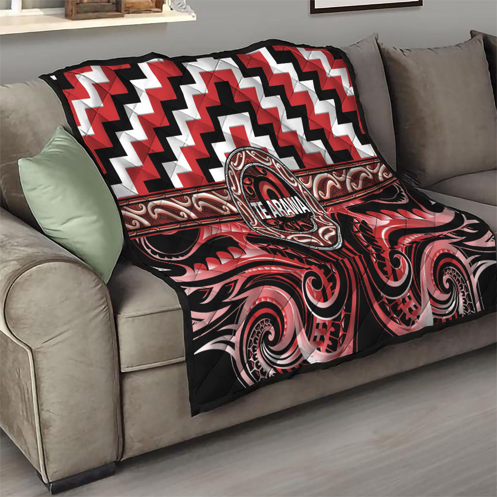 Aotearoa Te Arawa Quilt Maori Iwi Poutama Puhoro Tattoo LT14 - Polynesian Pride