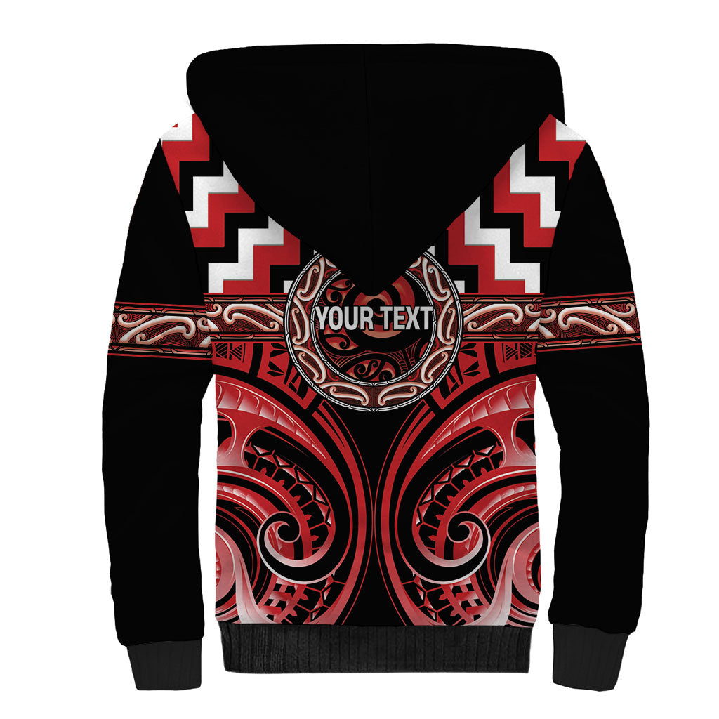 Aotearoa Te Arawa Personalised Sherpa Hoodie Maori Iwi Poutama Puhoro Tattoo LT14 - Polynesian Pride