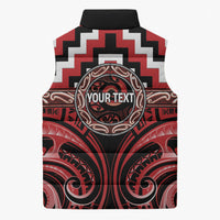 Aotearoa Te Arawa Personalised Sleeveless Puffer Jacket Maori Iwi Poutama Puhoro Tattoo LT14 - Polynesian Pride