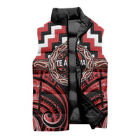 Aotearoa Te Arawa Personalised Sleeveless Puffer Jacket Maori Iwi Poutama Puhoro Tattoo LT14 - Polynesian Pride