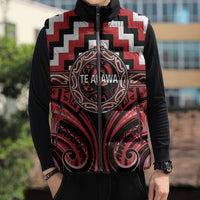 Aotearoa Te Arawa Personalised Sleeveless Puffer Jacket Maori Iwi Poutama Puhoro Tattoo LT14 - Polynesian Pride