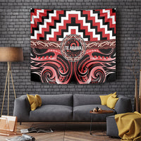 Aotearoa Te Arawa Tapestry Maori Iwi Poutama Puhoro Tattoo LT14 Red - Polynesian Pride