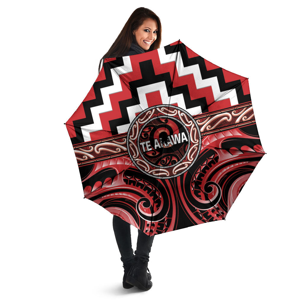 Aotearoa Te Arawa Umbrella Maori Iwi Poutama Puhoro Tattoo LT14 - Polynesian Pride