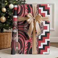 Aotearoa Te Arawa Wrapping Paper Maori Iwi Poutama Puhoro Tattoo LT14 - Polynesian Pride