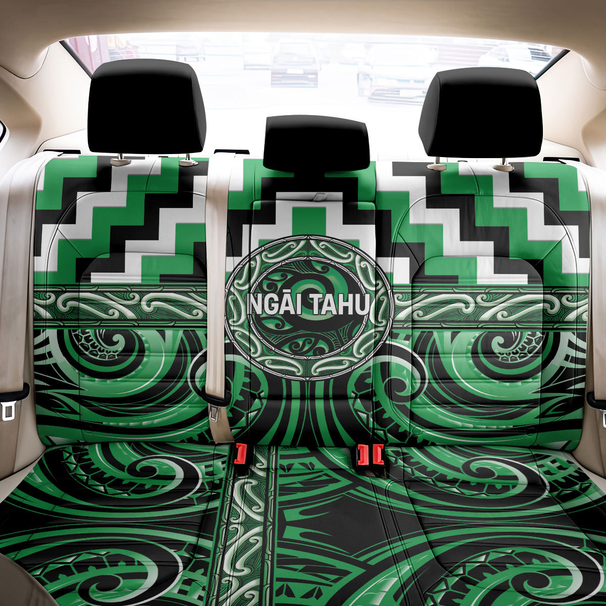 Aotearoa Ngai Tahu Back Car Seat Cover Maori Iwi Poutama Puhoro Tattoo LT14 - Polynesian Pride
