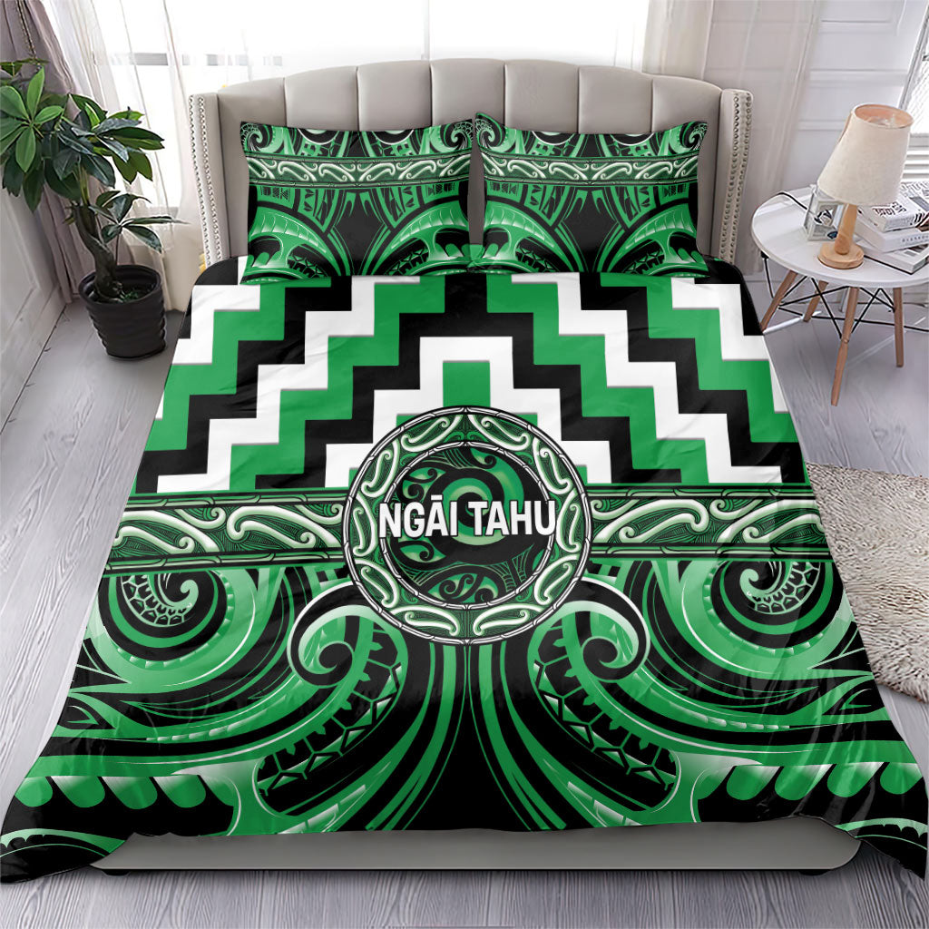 Aotearoa Ngai Tahu Bedding Set Maori Iwi Poutama Puhoro Tattoo LT14 - Polynesian Pride