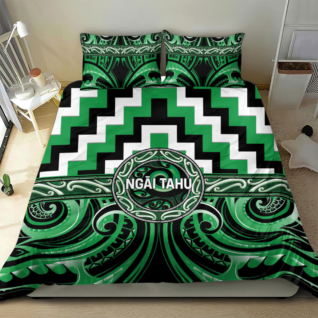 Aotearoa Ngai Tahu Bedding Set Maori Iwi Poutama Puhoro Tattoo LT14 - Polynesian Pride