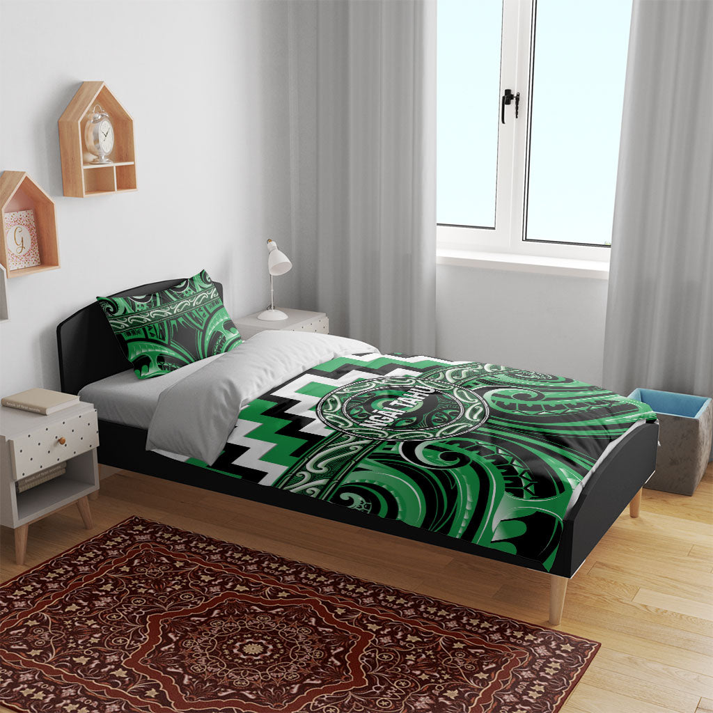 Aotearoa Ngai Tahu Bedding Set Maori Iwi Poutama Puhoro Tattoo LT14 - Polynesian Pride