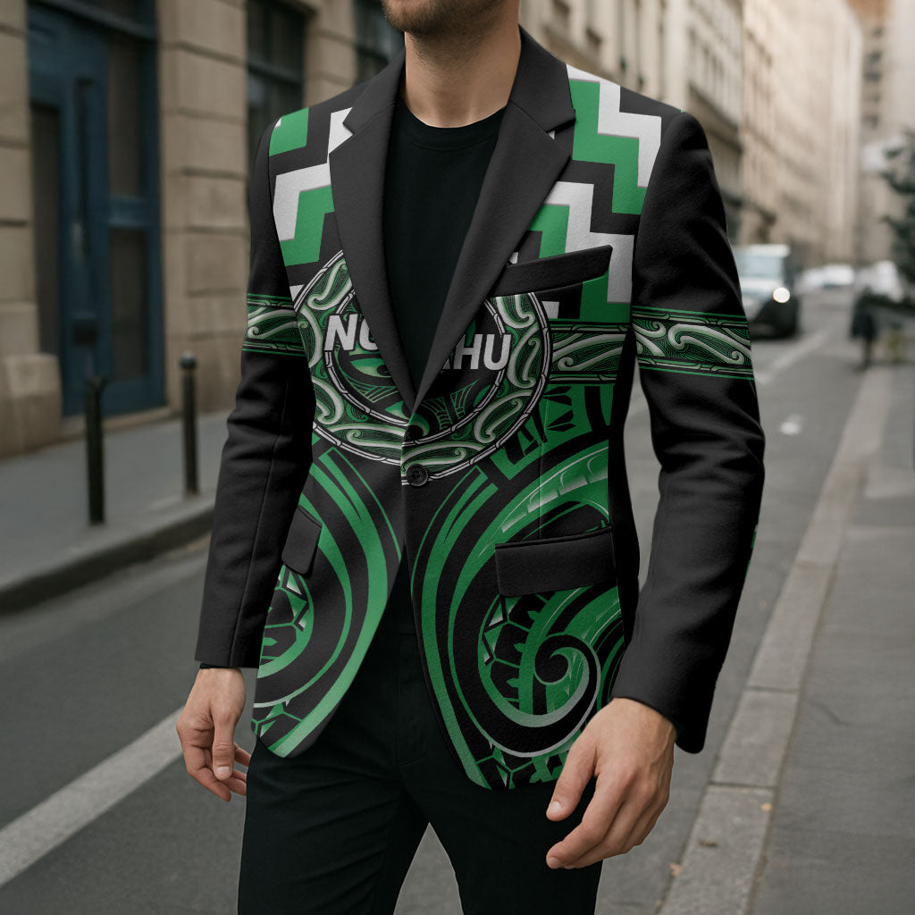 Aotearoa Ngai Tahu Personalised Blazer Maori Iwi Poutama Puhoro Tattoo LT14 - Polynesian Pride