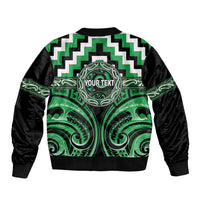 Aotearoa Ngai Tahu Personalised Bomber Jacket Maori Iwi Poutama Puhoro Tattoo LT14 - Polynesian Pride