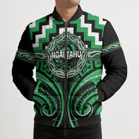 Aotearoa Ngai Tahu Personalised Bomber Puffer Jacket Maori Iwi Poutama Puhoro Tattoo LT14 - Polynesian Pride