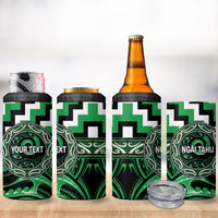 Aotearoa Ngai Tahu Personalised 4 in 1 Can Cooler Tumbler Maori Iwi Poutama Puhoro Tattoo LT14 - Polynesian Pride