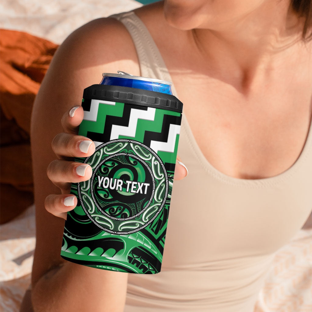 Aotearoa Ngai Tahu Personalised 4 in 1 Can Cooler Tumbler Maori Iwi Poutama Puhoro Tattoo LT14 - Polynesian Pride