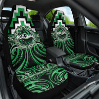 Aotearoa Ngai Tahu Car Seat Cover Maori Iwi Poutama Puhoro Tattoo LT14 One Size Green - Polynesian Pride