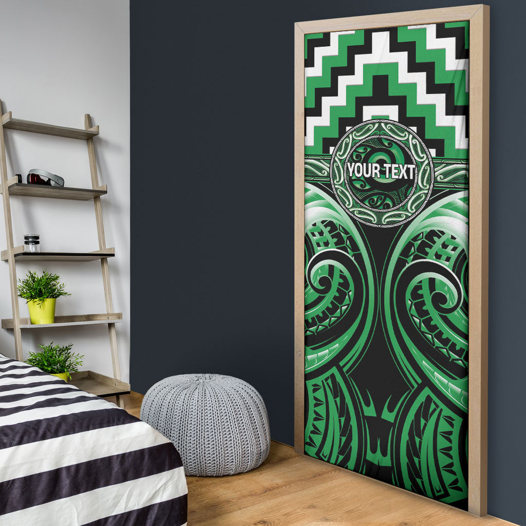 Aotearoa Ngai Tahu Personalised Door Cover Maori Iwi Poutama Puhoro Tattoo LT14 - Polynesian Pride