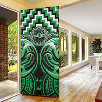 Aotearoa Ngai Tahu Personalised Door Cover Maori Iwi Poutama Puhoro Tattoo LT14 - Polynesian Pride