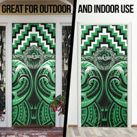 Aotearoa Ngai Tahu Personalised Door Cover Maori Iwi Poutama Puhoro Tattoo LT14 - Polynesian Pride