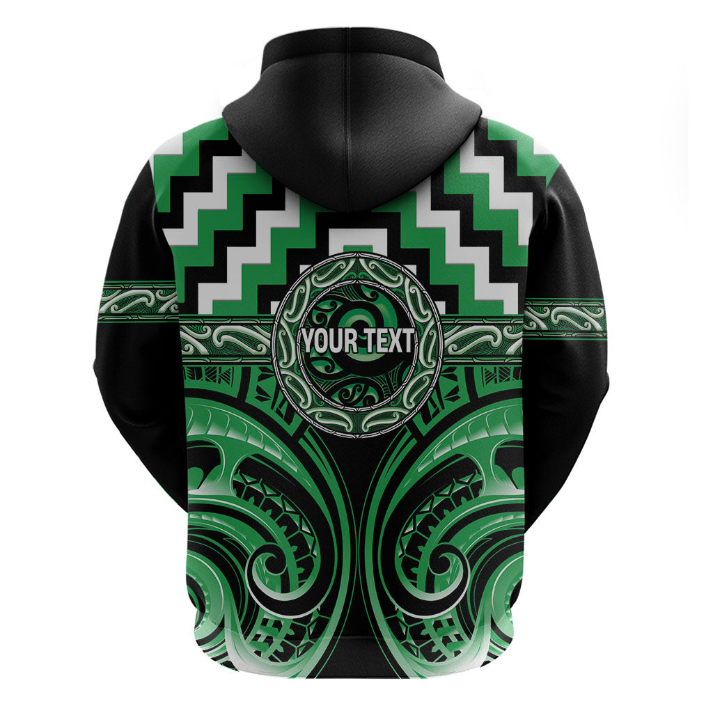 Aotearoa Ngai Tahu Personalised Hoodie Maori Iwi Poutama Puhoro Tattoo LT14 - Polynesian Pride