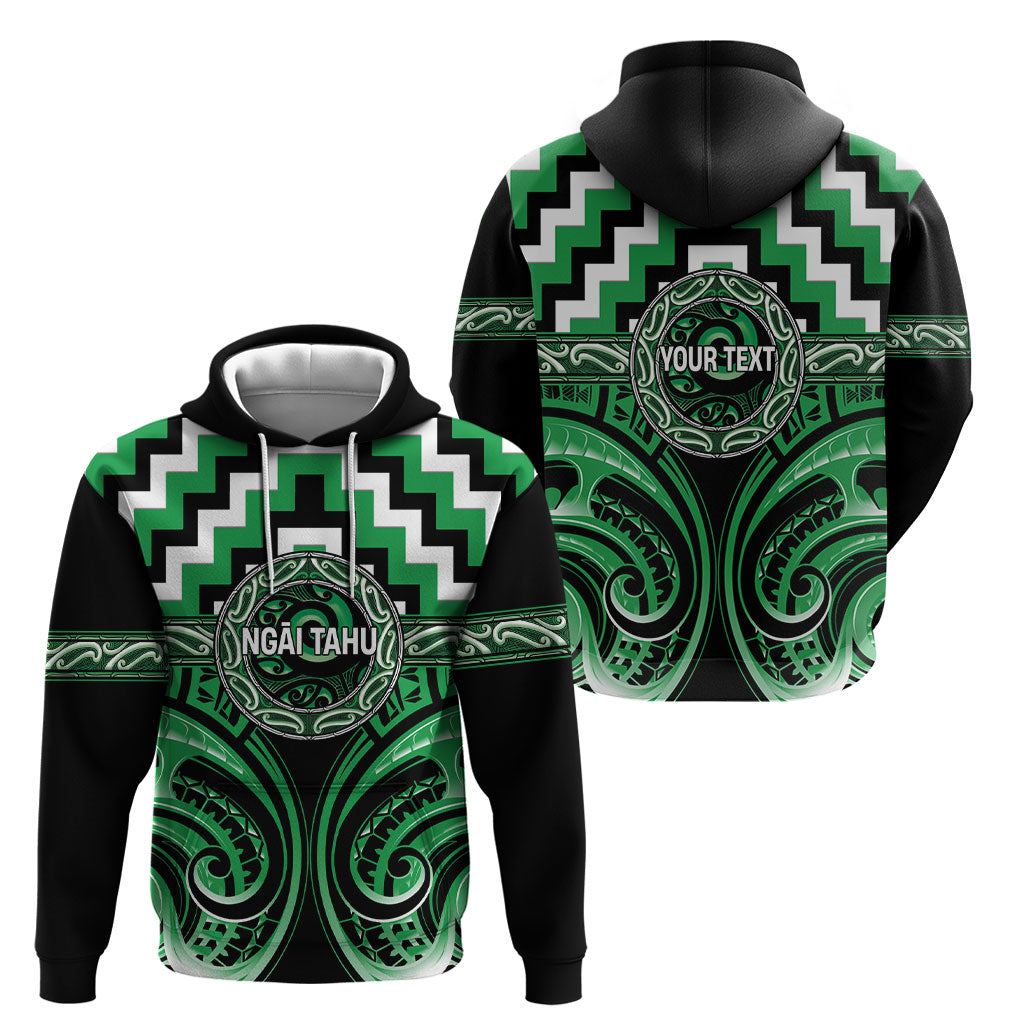 Aotearoa Ngai Tahu Personalised Hoodie Maori Iwi Poutama Puhoro Tattoo LT14 - Polynesian Pride