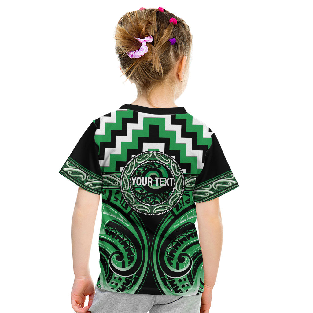 Aotearoa Ngai Tahu Personalised Kid T Shirt Maori Iwi Poutama Puhoro Tattoo LT14 - Polynesian Pride