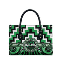 Aotearoa Ngai Tahu Leather Bag Maori Iwi Poutama Puhoro Tattoo LT14 - Polynesian Pride