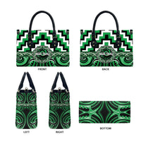 Aotearoa Ngai Tahu Leather Bag Maori Iwi Poutama Puhoro Tattoo LT14 - Polynesian Pride