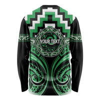 Aotearoa Ngai Tahu Personalised Long Sleeve Shirt Maori Iwi Poutama Puhoro Tattoo LT14 - Polynesian Pride