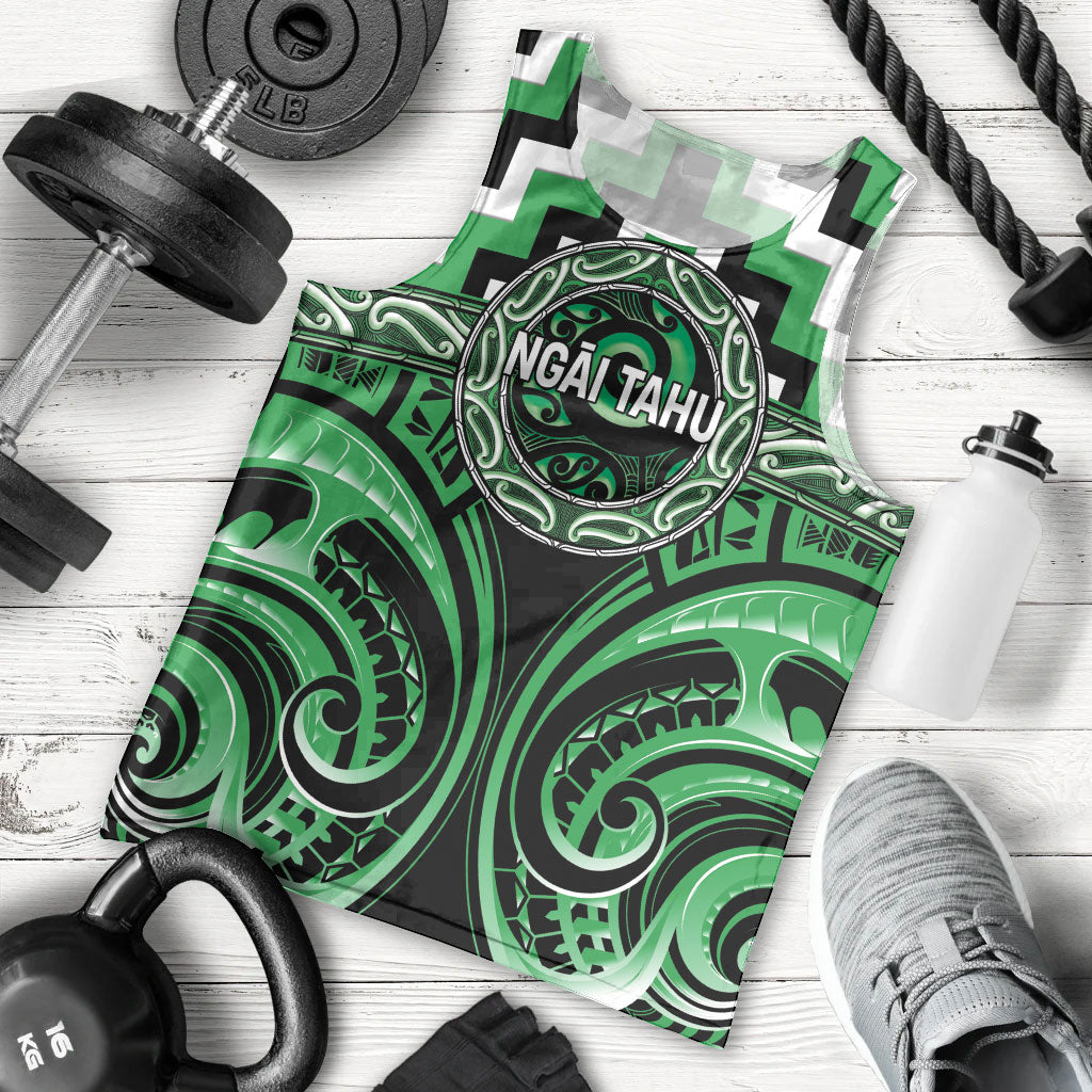 Aotearoa Ngai Tahu Personalised Men Tank Top Maori Iwi Poutama Puhoro Tattoo LT14 - Polynesian Pride