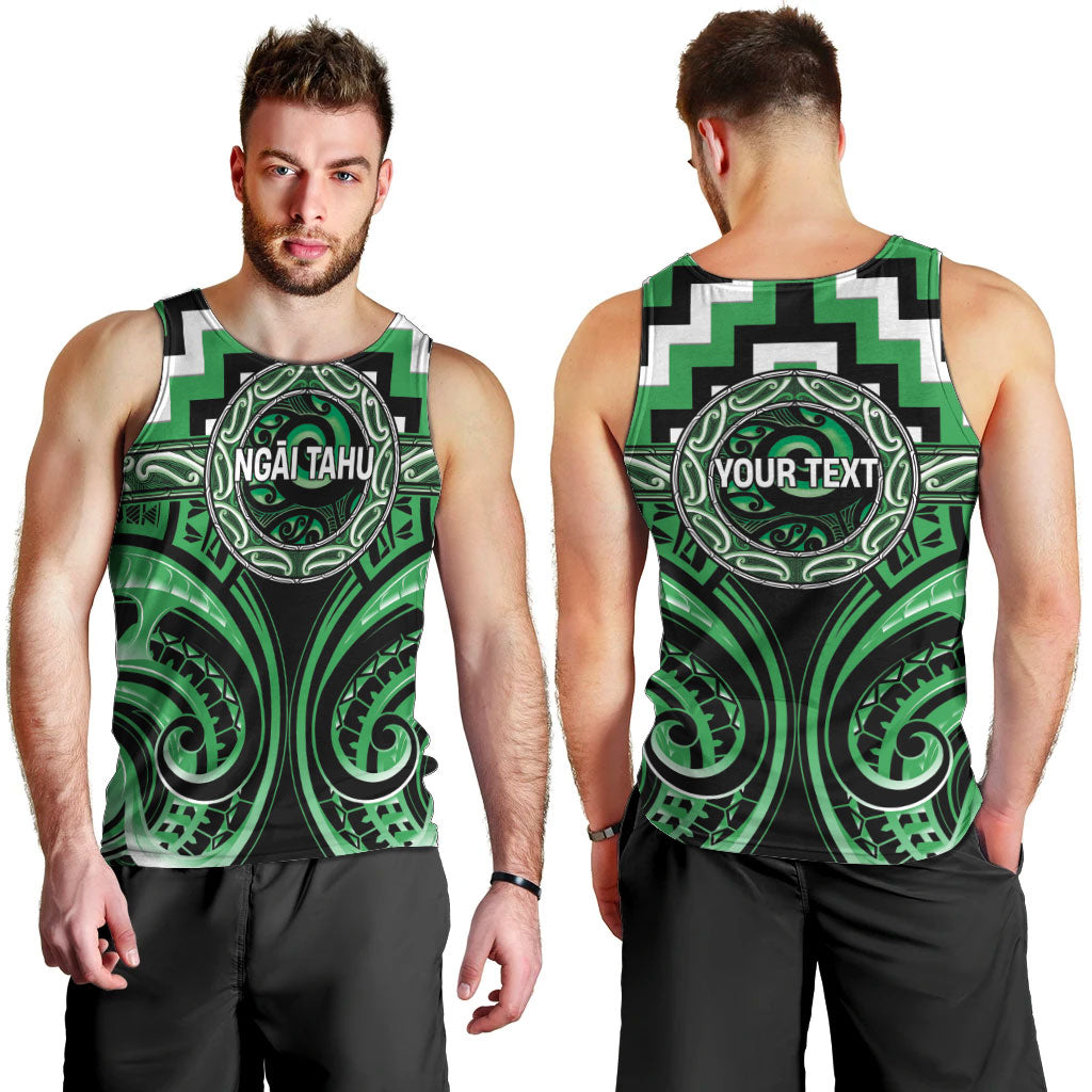 Aotearoa Ngai Tahu Personalised Men Tank Top Maori Iwi Poutama Puhoro Tattoo LT14 - Polynesian Pride