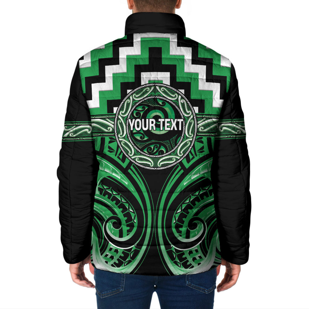 Aotearoa Ngai Tahu Personalised Padded Jacket Maori Iwi Poutama Puhoro Tattoo LT14 - Polynesian Pride