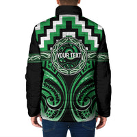 Aotearoa Ngai Tahu Personalised Padded Jacket Maori Iwi Poutama Puhoro Tattoo LT14 - Polynesian Pride