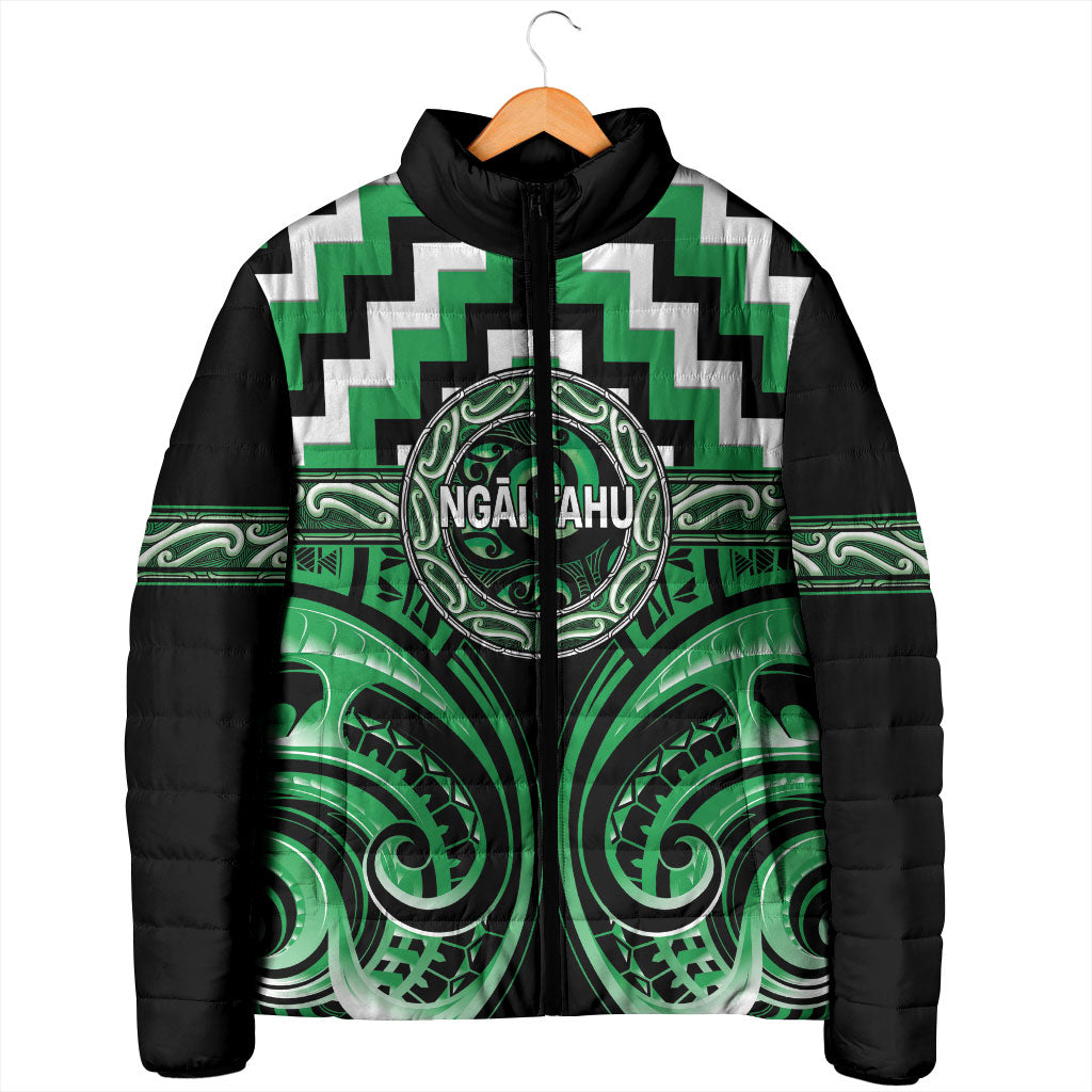 Aotearoa Ngai Tahu Personalised Padded Jacket Maori Iwi Poutama Puhoro Tattoo LT14 - Polynesian Pride