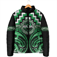 Aotearoa Ngai Tahu Personalised Padded Jacket Maori Iwi Poutama Puhoro Tattoo LT14 - Polynesian Pride