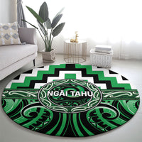 Aotearoa Ngai Tahu Round Carpet Maori Iwi Poutama Puhoro Tattoo LT14 - Polynesian Pride