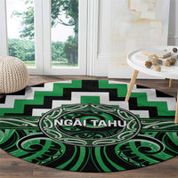 Aotearoa Ngai Tahu Round Carpet Maori Iwi Poutama Puhoro Tattoo LT14 - Polynesian Pride