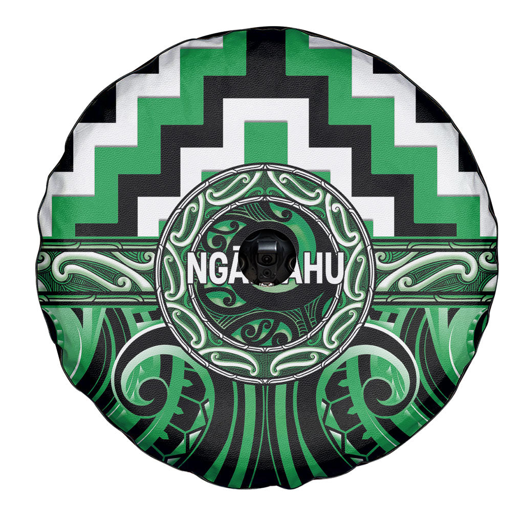 Aotearoa Ngai Tahu Spare Tire Cover Maori Iwi Poutama Puhoro Tattoo LT14 - Polynesian Pride