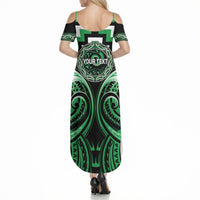 Aotearoa Ngai Tahu Personalised Summer Maxi Dress Maori Iwi Poutama Puhoro Tattoo LT14 - Polynesian Pride