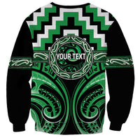 Aotearoa Ngai Tahu Personalised Sweatshirt Maori Iwi Poutama Puhoro Tattoo LT14 - Polynesian Pride