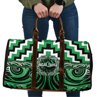 Aotearoa Ngai Tahu Travel Bag Maori Iwi Poutama Puhoro Tattoo LT14 Green - Polynesian Pride