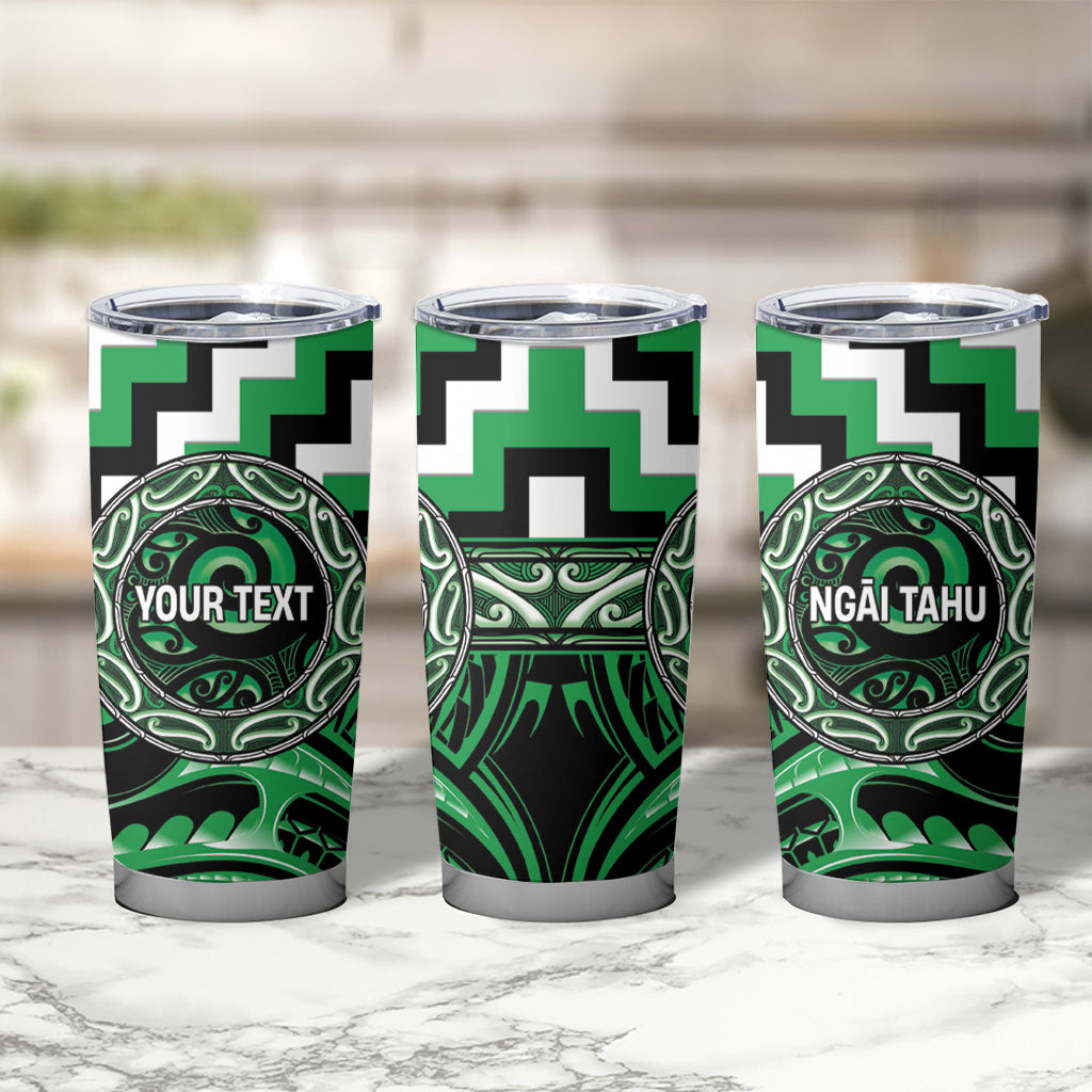 Aotearoa Ngai Tahu Personalised Tumbler Cup Maori Iwi Poutama Puhoro Tattoo LT14 - Polynesian Pride