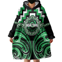Aotearoa Ngai Tahu Personalised Wearable Blanket Hoodie Maori Iwi Poutama Puhoro Tattoo LT14 - Polynesian Pride