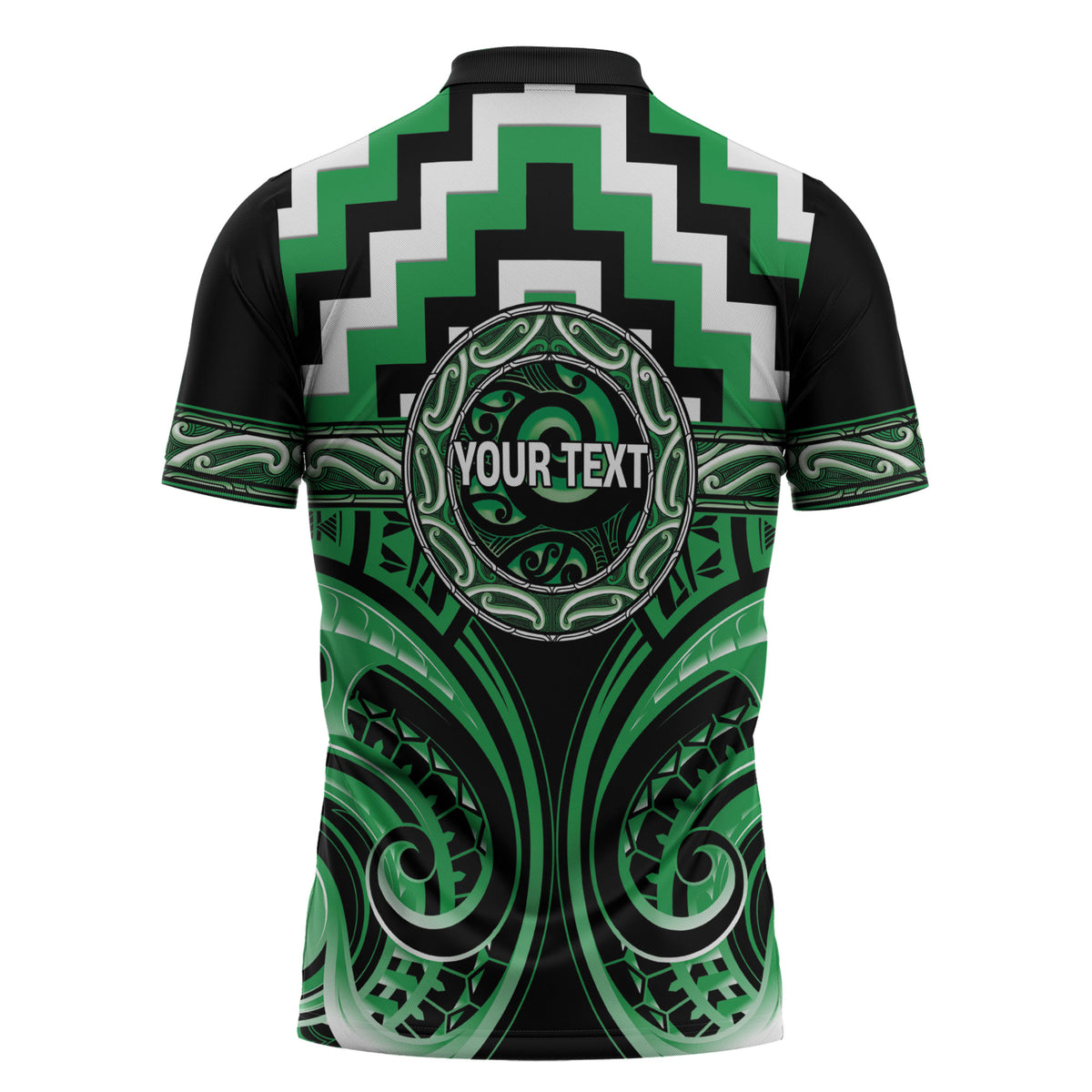 Aotearoa Ngai Tahu Personalised Zipper Polo Shirt Maori Iwi Poutama Puhoro Tattoo LT14 - Polynesian Pride
