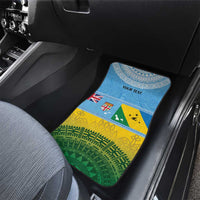 Personalised Malampa Fiji Day Car Mats 10 October Fijian Tapa Flag Style LT14 - Polynesian Pride