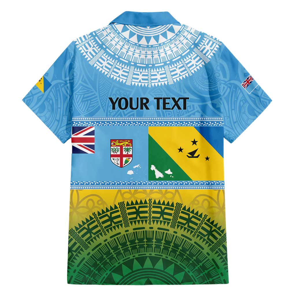 Personalised Malampa Fiji Day Hawaiian Shirt 10 October Fijian Tapa Flag Style LT14 - Polynesian Pride