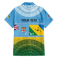 Personalised Malampa Fiji Day Hawaiian Shirt 10 October Fijian Tapa Flag Style LT14 - Polynesian Pride
