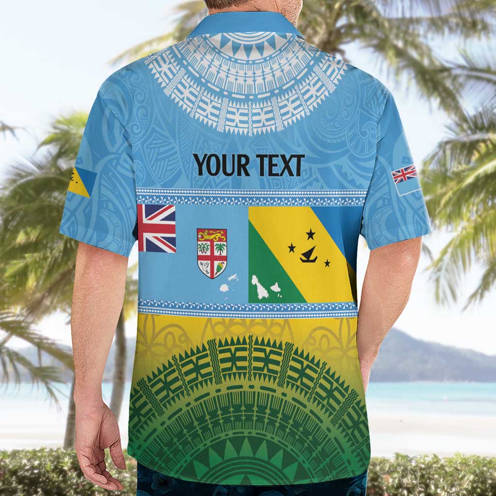 Personalised Malampa Fiji Day Hawaiian Shirt 10 October Fijian Tapa Flag Style LT14 - Polynesian Pride